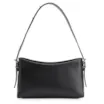 Bolsa De Ombro Rebites Couro Preto - imagem 4