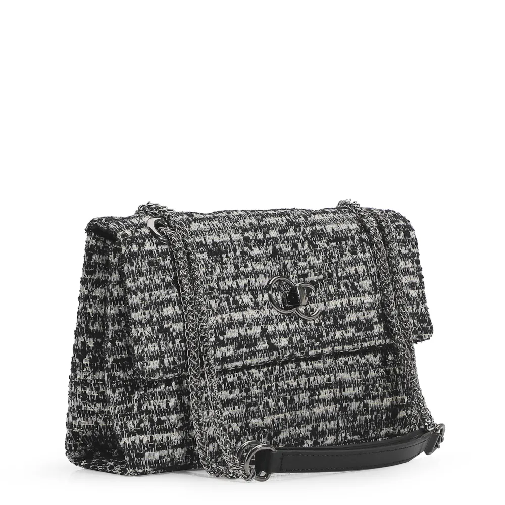 Bolsa De Ombro Tecido Tweed - imagem 2