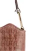 Bolsa De Ombro Tramado Couro Marrom - imagem 7