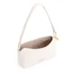 Bolsa De Ombro Tramado Couro Off White - imagem 4