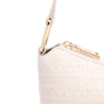 Bolsa De Ombro Tramado Couro Off White - imagem 5