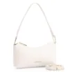 Bolsa De Ombro Tramado Couro Off White - imagem 2