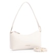 Bolsa De Ombro Tramado Couro Off White - imagem 2