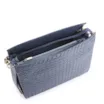 Bolsa De Ombro Tressê Couro Azul - imagem 4