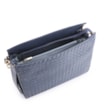 Bolsa De Ombro Tressê Couro Azul - imagem 4