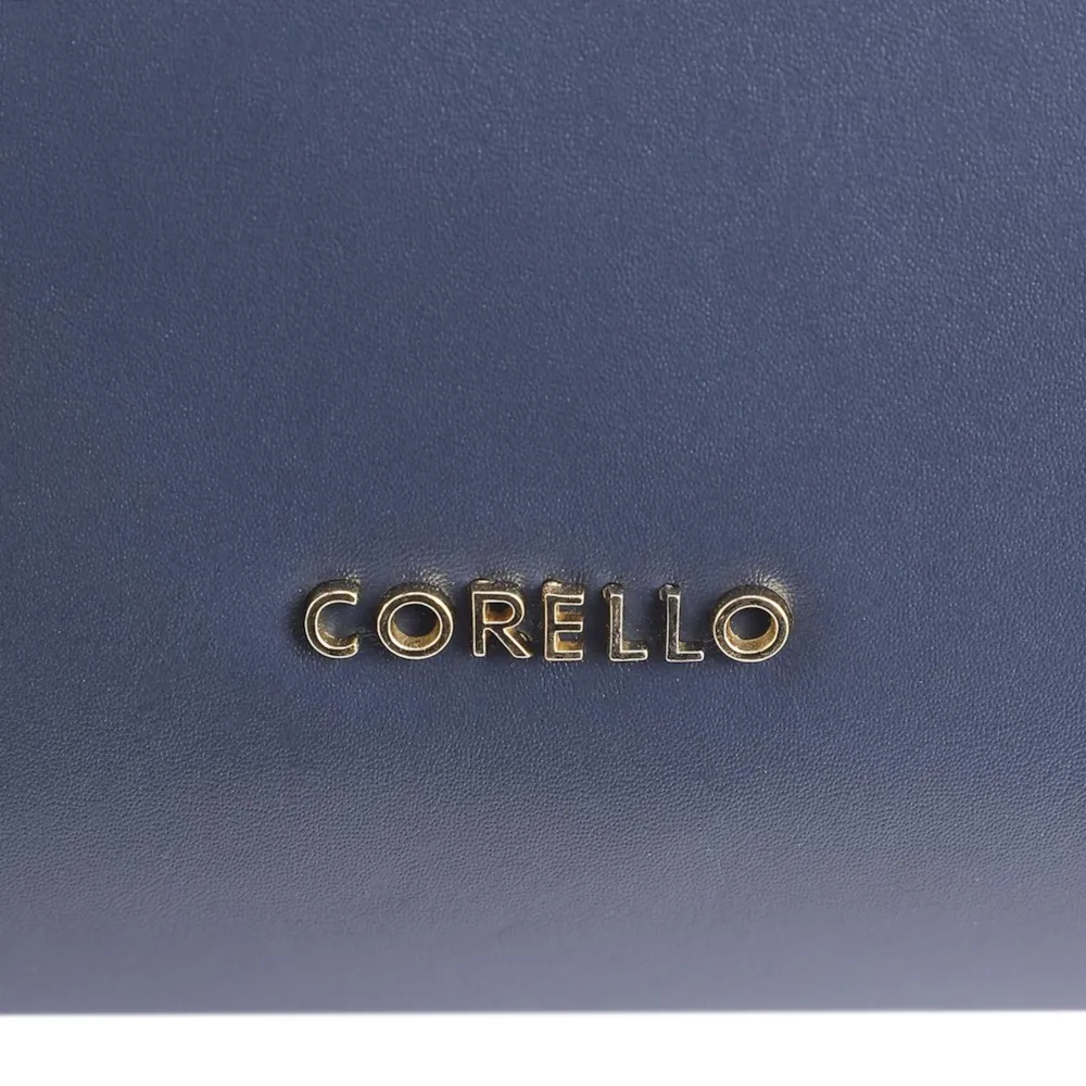 Bolsa De Ombro Tressê Couro Azul - imagem 6