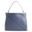 Bolsa De Ombro Tressê Couro Azul - imagem 1