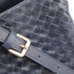 Bolsa De Ombro Tressê Couro Azul - imagem 8