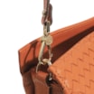 Bolsa De Ombro Tressê Couro Laranja - imagem 5