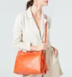 Bolsa De Ombro Tressê Couro Laranja - imagem 10
