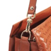 Bolsa De Ombro Tressê Couro Laranja - imagem 7