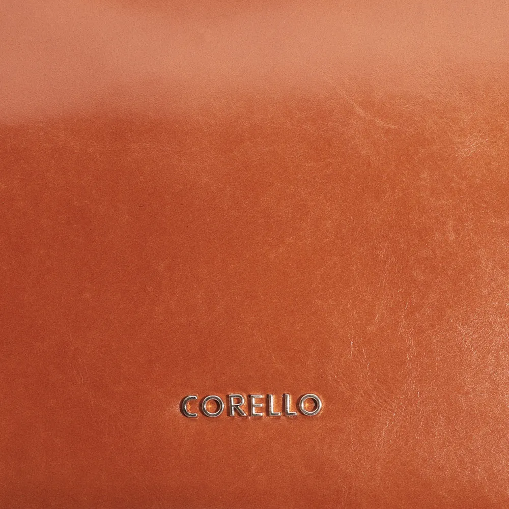Bolsa De Ombro Tressê Couro Laranja - imagem 9