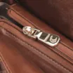 Bolsa De Ombro Tressê Couro Marrom - imagem 8