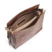 Bolsa De Ombro Tressê Couro Marrom - imagem 4