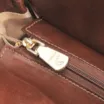 Bolsa De Ombro Tressê Couro Marrom - imagem 5
