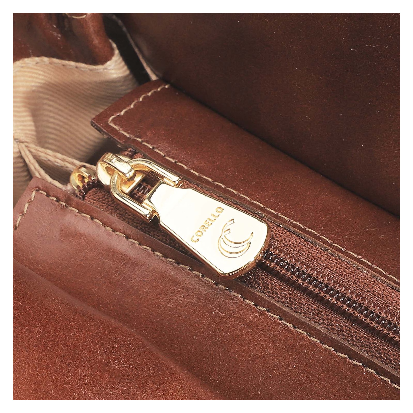 Bolsa De Ombro Tressê Couro Marrom
