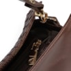 Bolsa De Ombro Tressê Couro Marrom - imagem 5