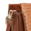Bolsa De Ombro Tressê Couro Marrom - imagem 7