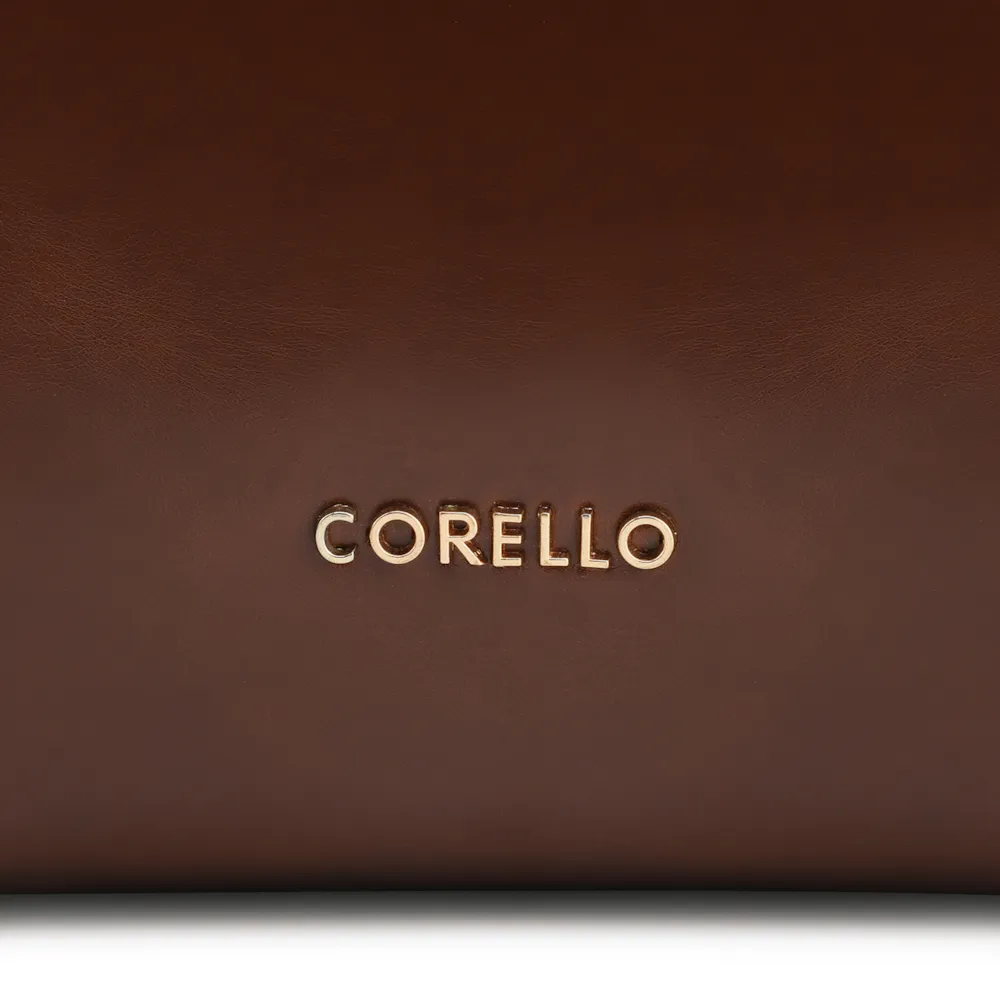 Bolsa De Ombro Tressê Couro Marrom - imagem 6