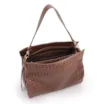 Bolsa De Ombro Tressê Couro Marrom - imagem 4
