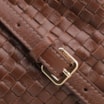Bolsa De Ombro Tressê Couro Marrom - imagem 7