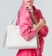 Bolsa De Ombro Tressê Couro Off White - imagem 2