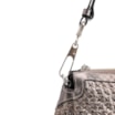Bolsa De Ombro Tressê Couro Prata - imagem 6