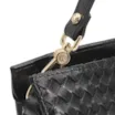 Bolsa De Ombro Tressê Couro Preto - imagem 6