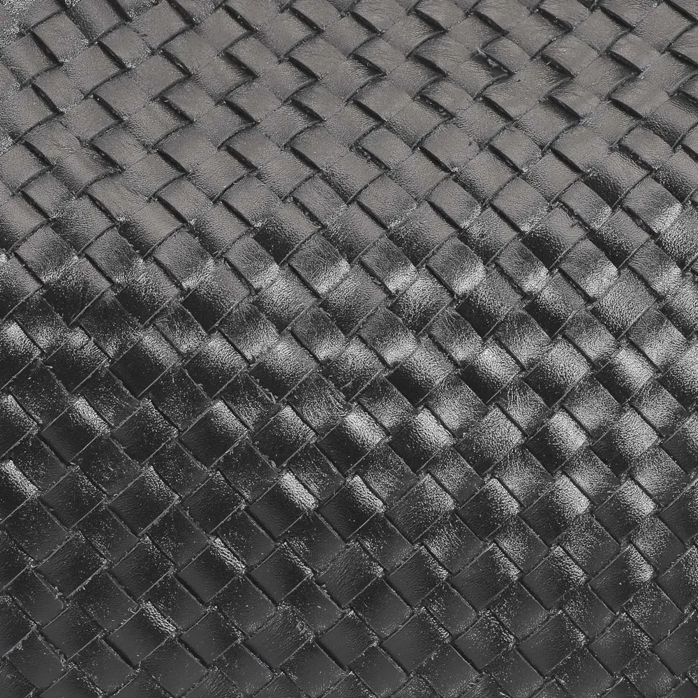 Bolsa De Ombro Tressê Couro Preto - imagem 8