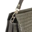 Bolsa De Ombro Tressê Couro Verde - imagem 5