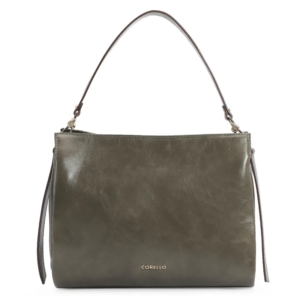 Bolsa De Ombro Tressê Couro Verde - imagem 3
