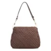 Bolsa De Ombro Tressê Grande Couro Marrom Tressê - imagem 3