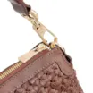 Bolsa De Ombro Tressê Grande Couro Marrom Tressê - imagem 5