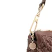 Bolsa De Ombro Tressê Grande Couro Marrom Tressê - imagem 7