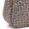 Bolsa De Ombro Tressê Grande Couro Prata Escuro Tressê - imagem 7