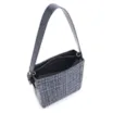 Bolsa De Ombro Tweed Azul/Couro Azul - imagem 4