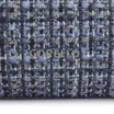 Bolsa De Ombro Tweed Azul/Couro Azul - imagem 6