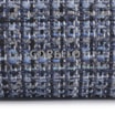 Bolsa De Ombro Tweed Azul/Couro Azul - imagem 6