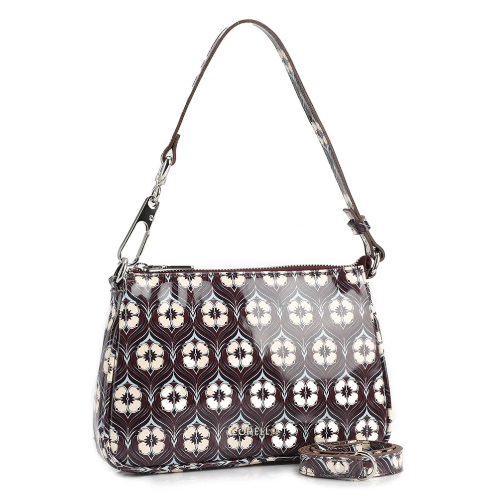 Bolsa De Ombro Verniz Estampado - imagem 3