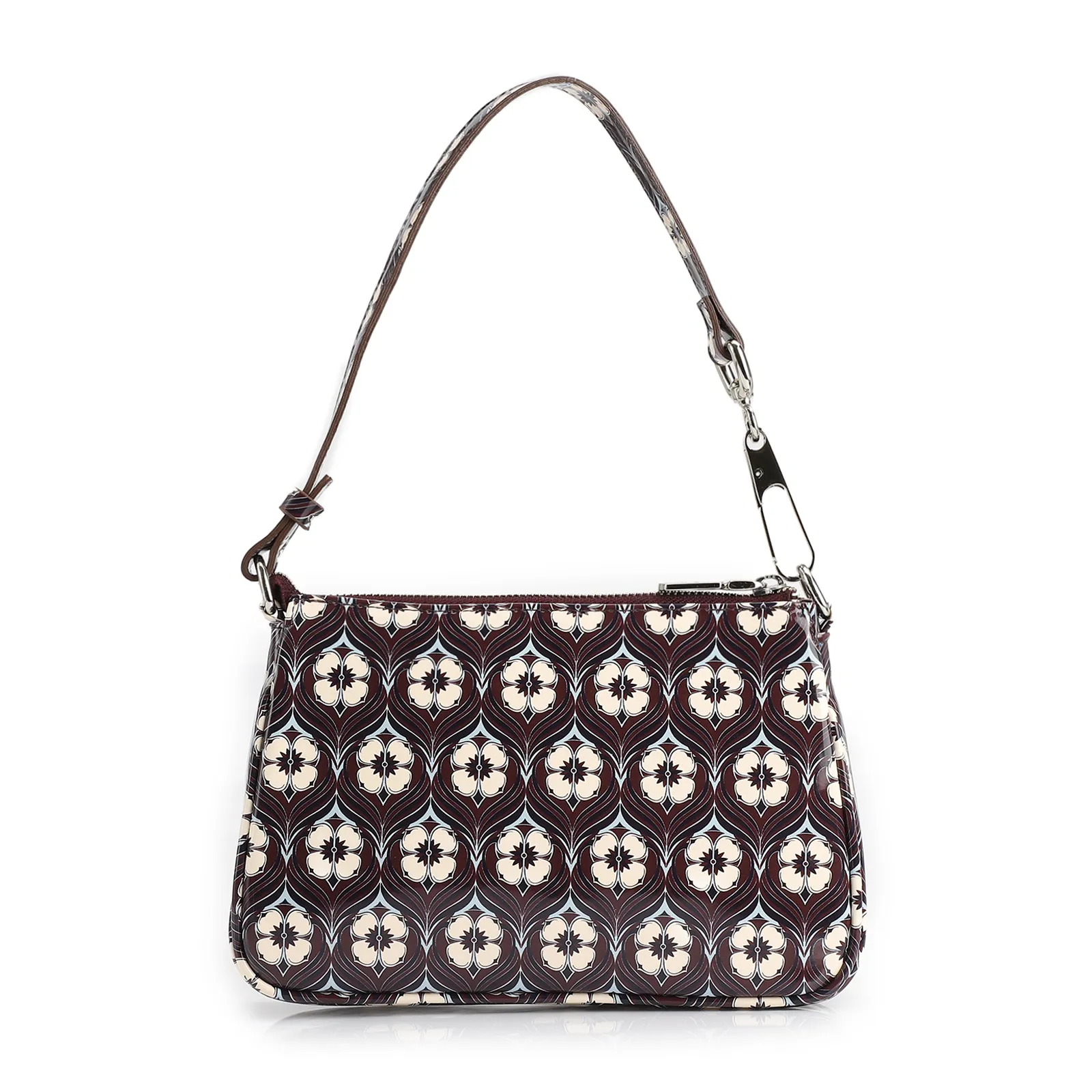 Bolsa De Ombro Verniz Estampado