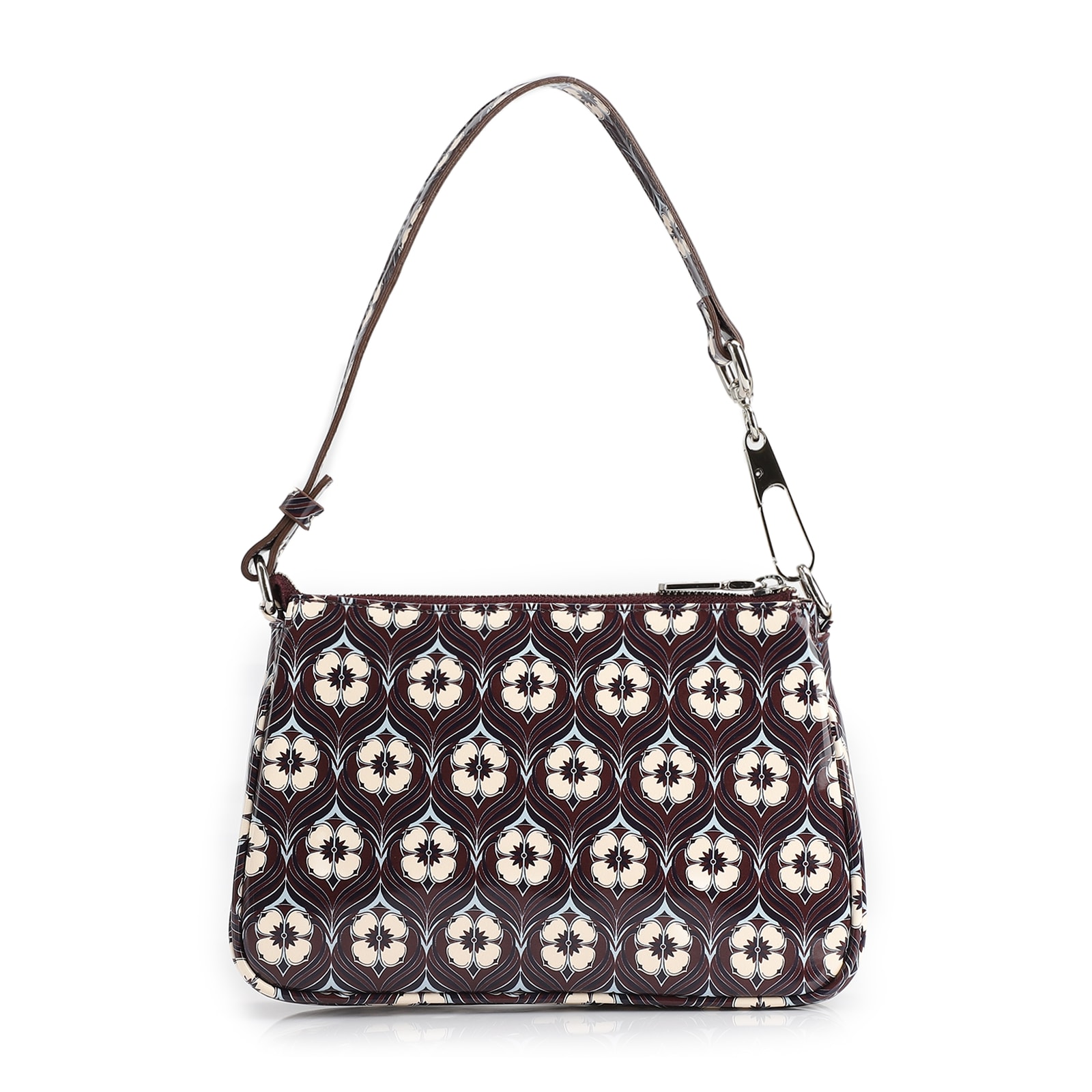 Bolsa De Ombro Verniz Estampado