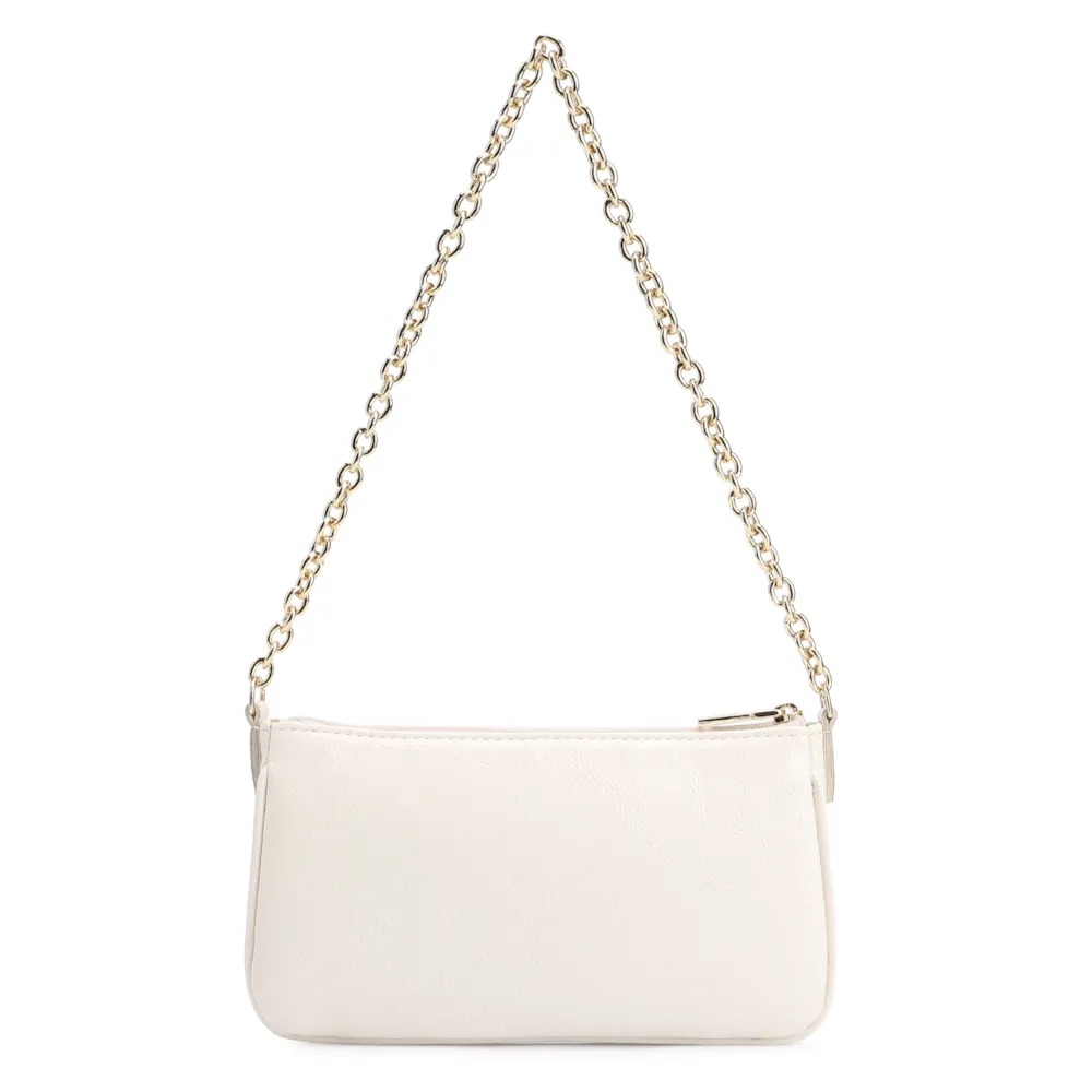 Bolsa De Ombro Verniz Off White - imagem 3
