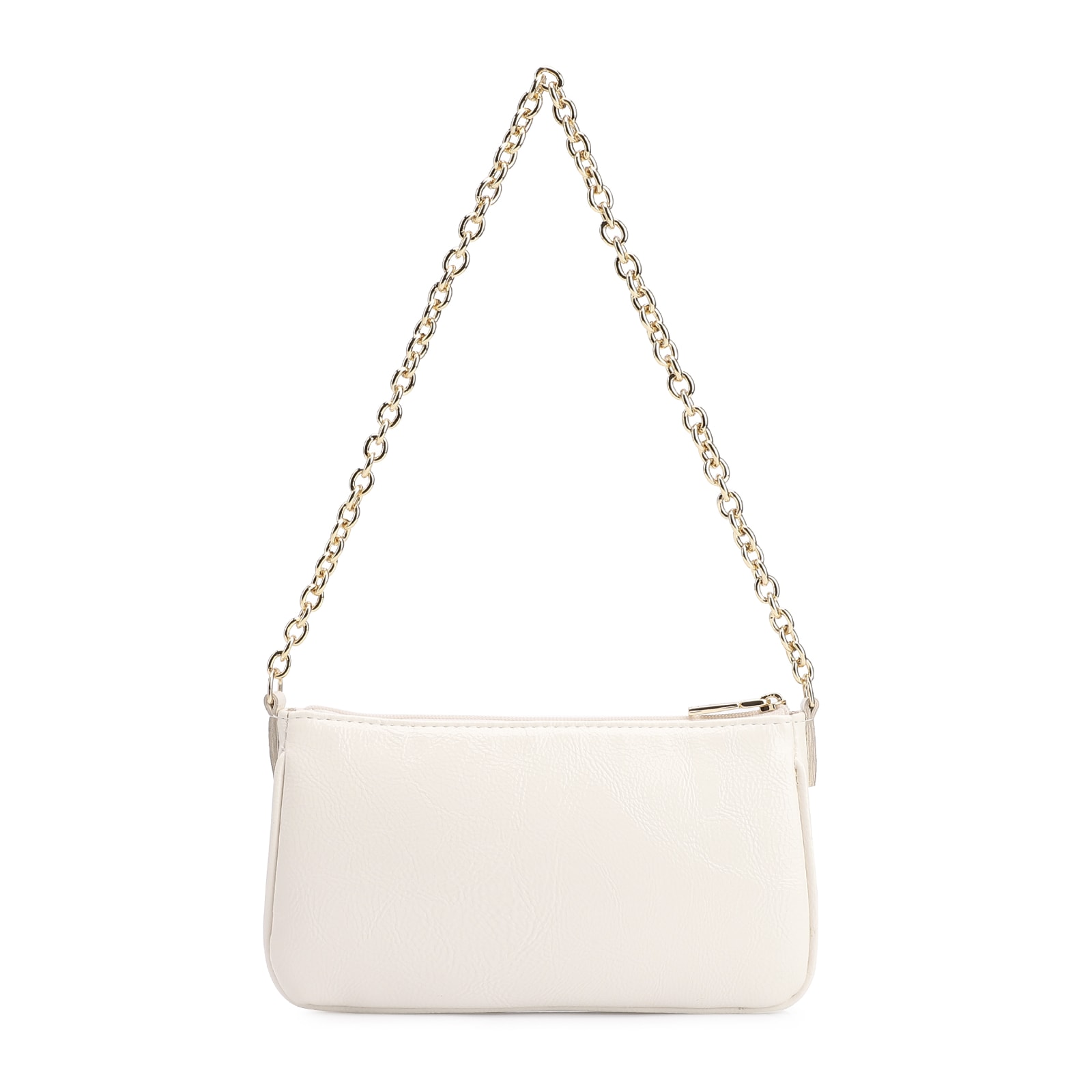 Bolsa De Ombro Verniz Off White