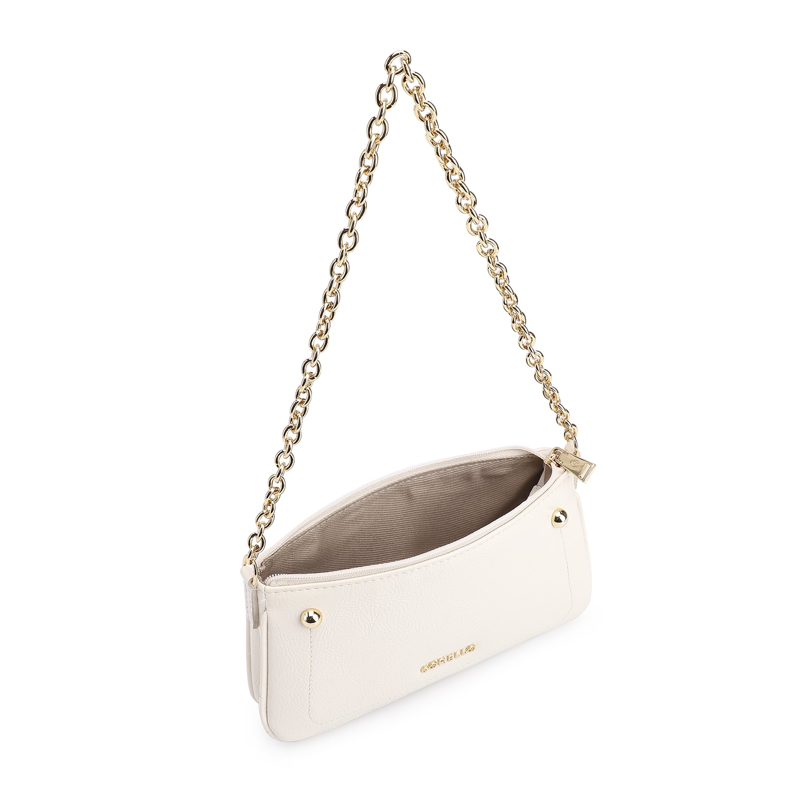 Bolsa De Ombro Verniz Off White
