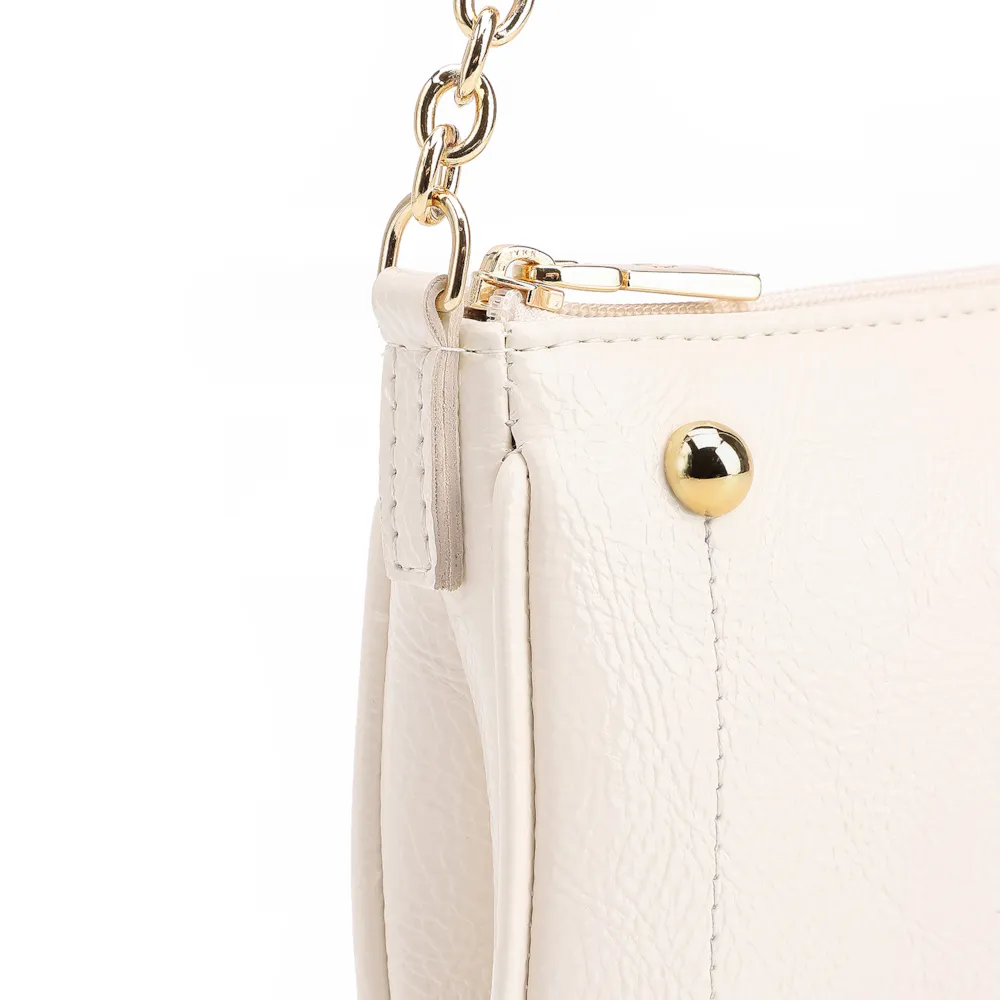 Bolsa De Ombro Verniz Off White - imagem 7
