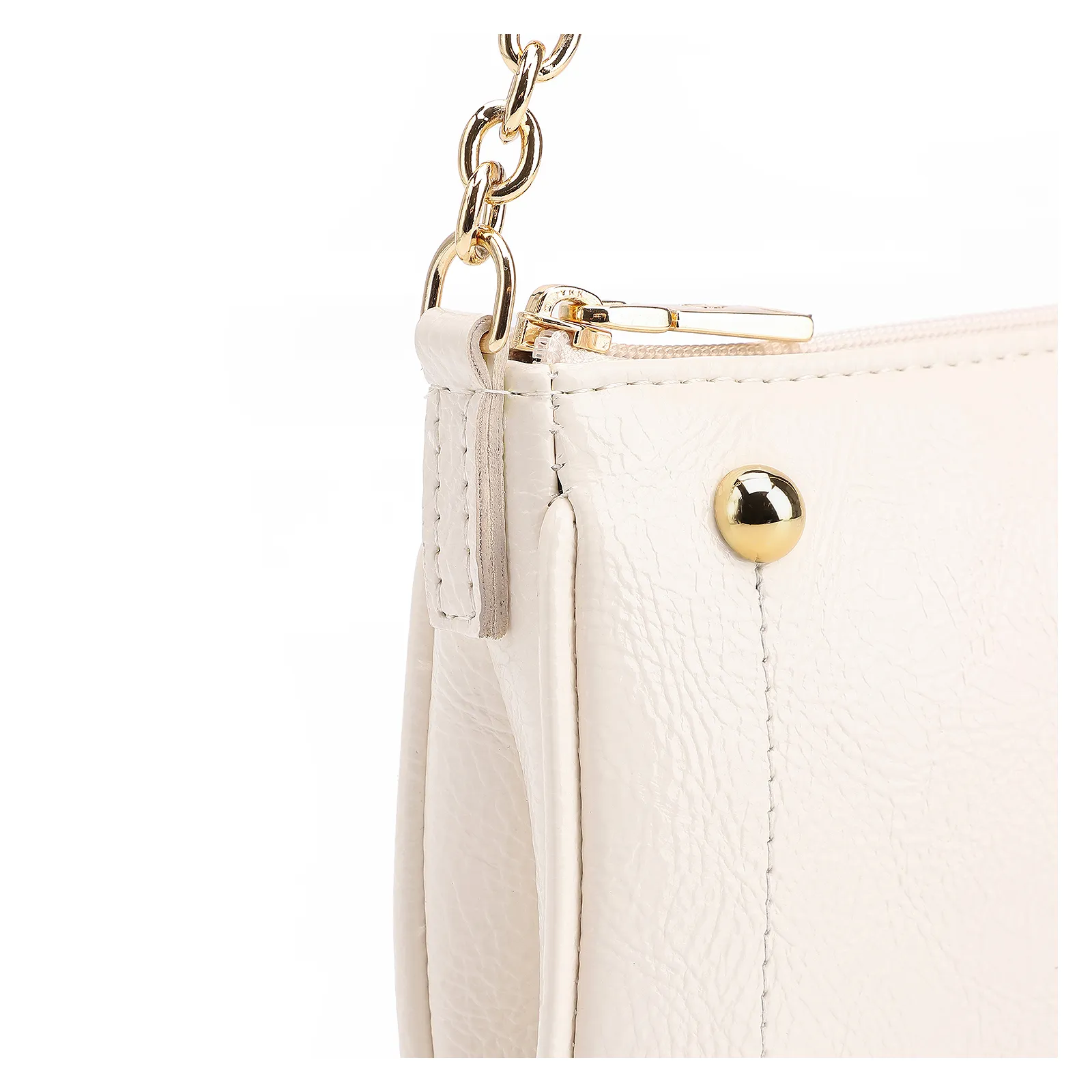 Bolsa De Ombro Verniz Off White