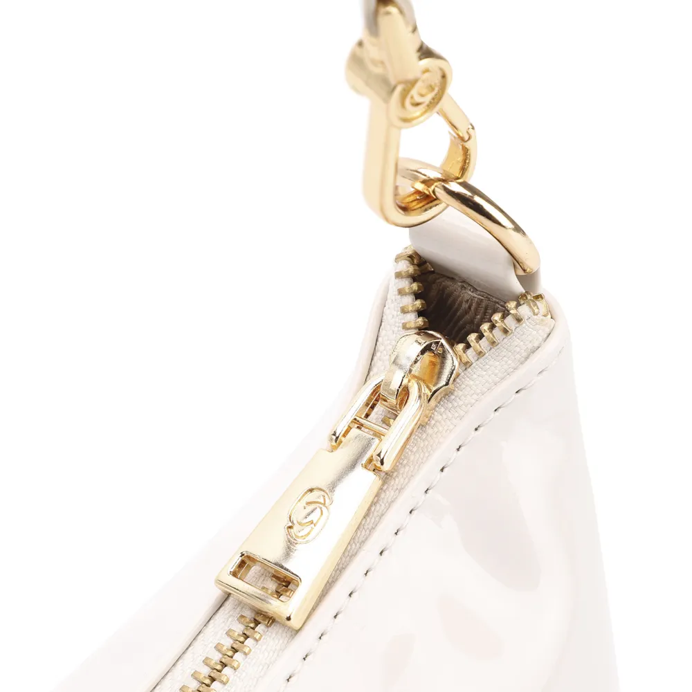 Bolsa De Ombro Verniz Off White - imagem 5