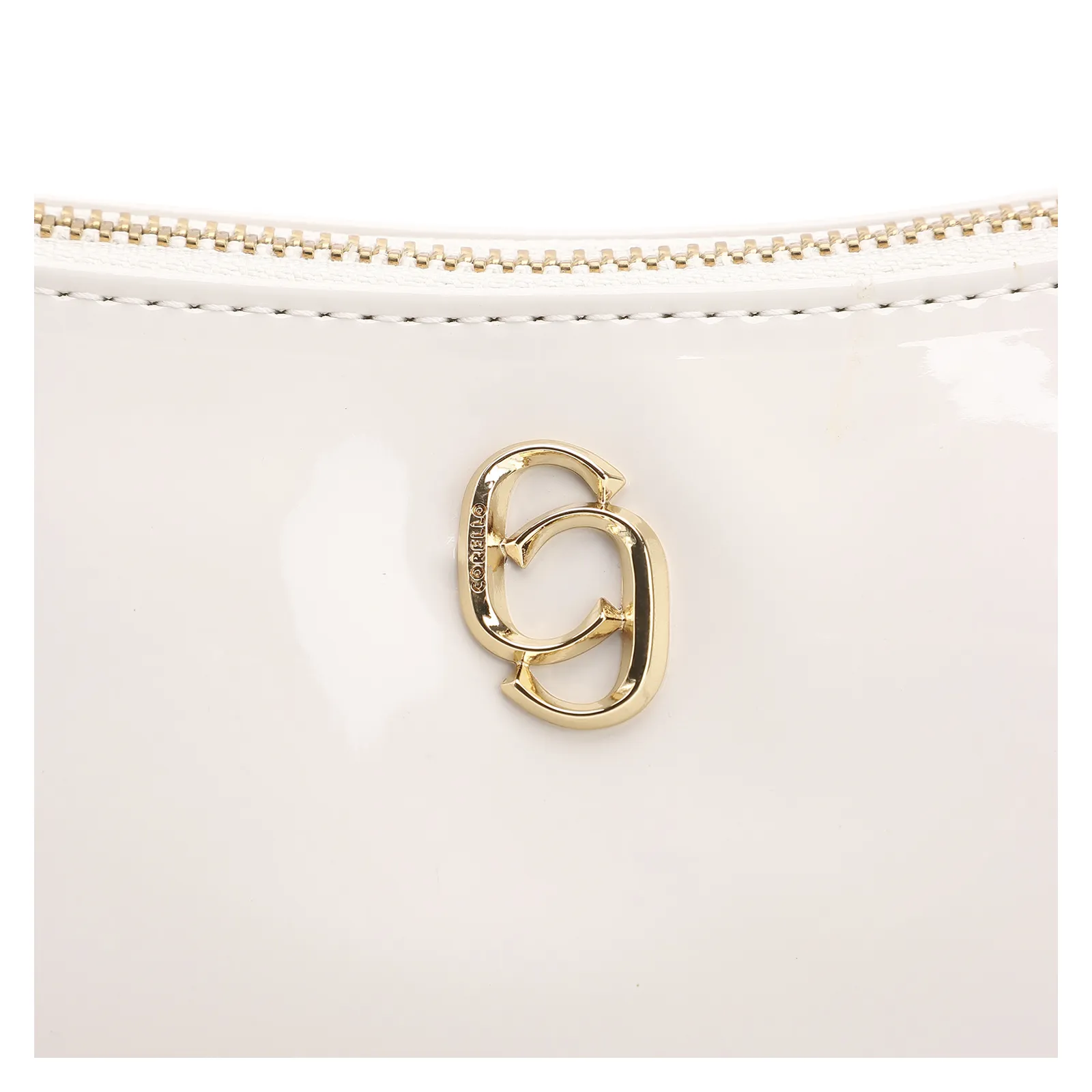 Bolsa De Ombro Verniz Off White