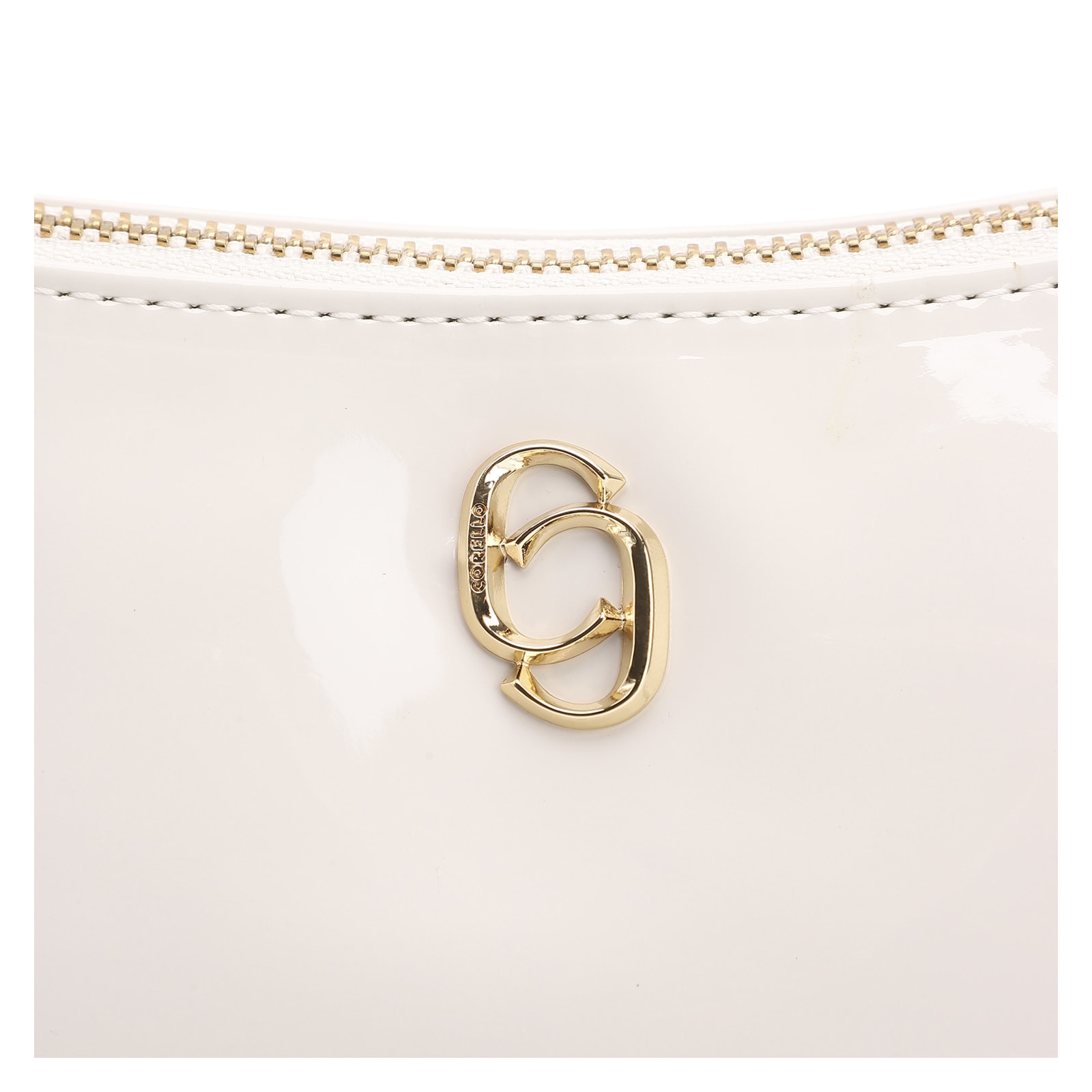 Bolsa De Ombro Verniz Off White