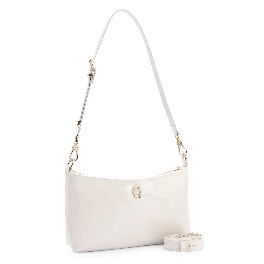 Bolsa De Ombro Verniz Off White - imagem 2